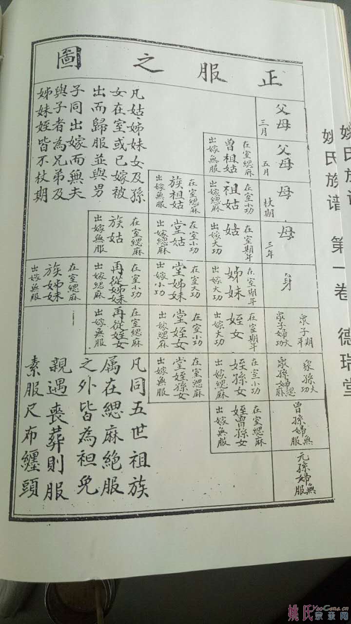 德瑞堂姚氏族谱